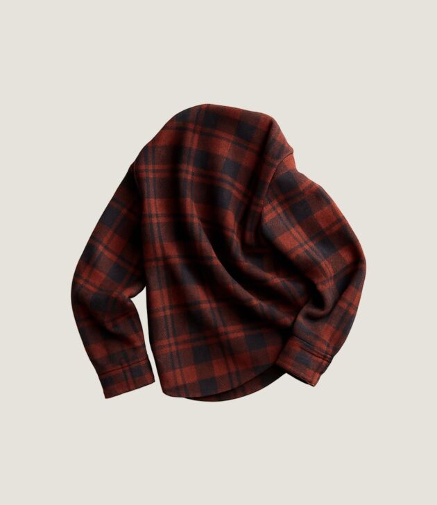 Olive plaid cotton throw - Image 2