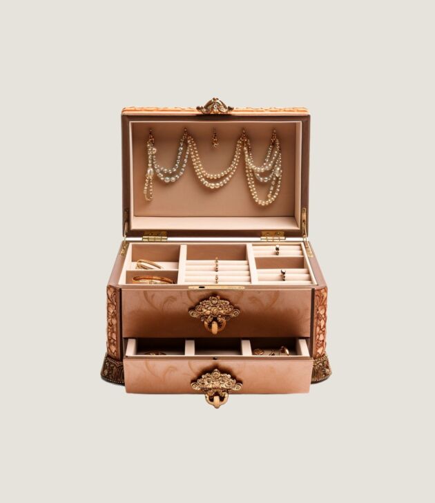 Vintage jewelry storage box